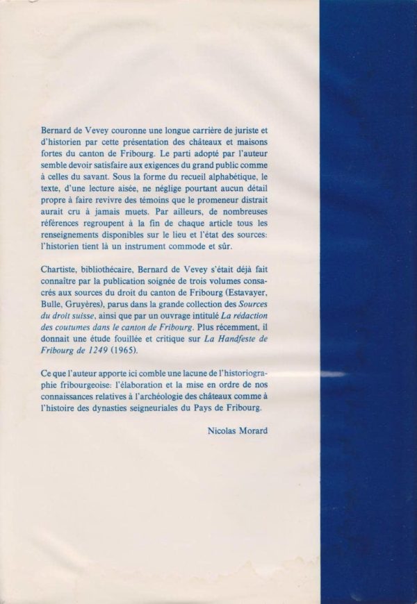 AA24 Châteaux et maisons fortes du canton de Fribourg - verso