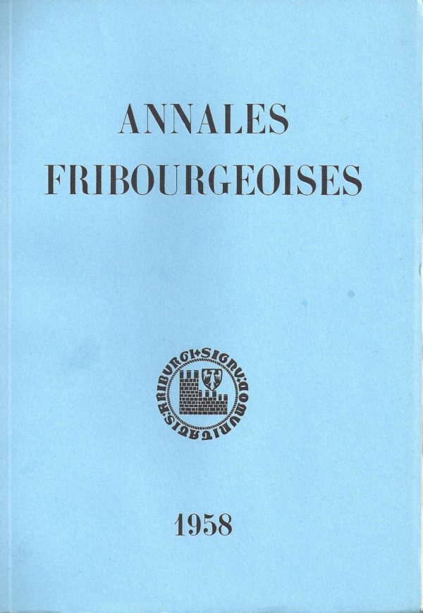 AF43 Annales fribourgeoises 1958