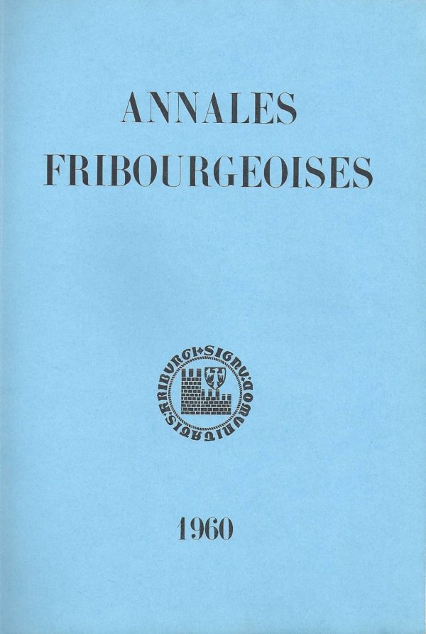 AF44 Annales fribourgeoises 1960