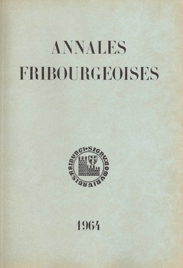 AF46 Annales fribourgeoises 1964