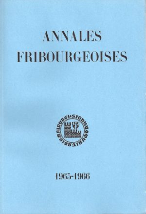 AF47 Annales fribourgeoises 1965-1966