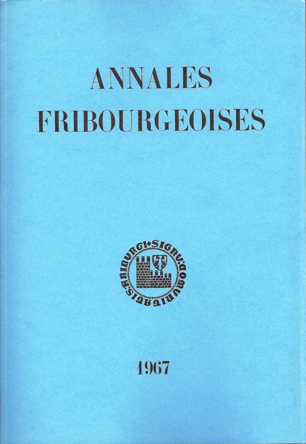 AF48 Annales fribourgeoises 1967