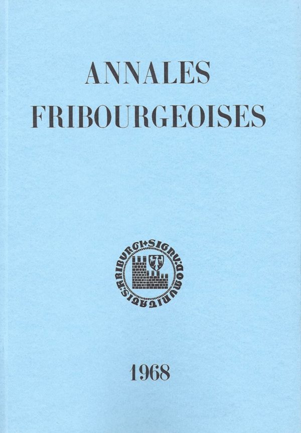 AF49 Annales fribourgeoises 1968