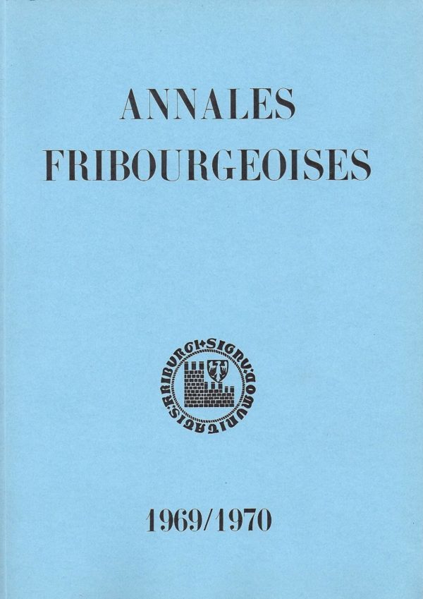 AF50 Annales fribourgeoises 1969-1970