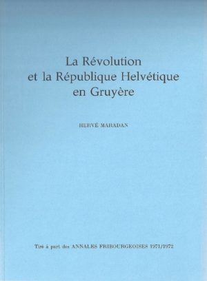 AF51.2 Tiré à part des Annales fribourgeoises 1971/1972