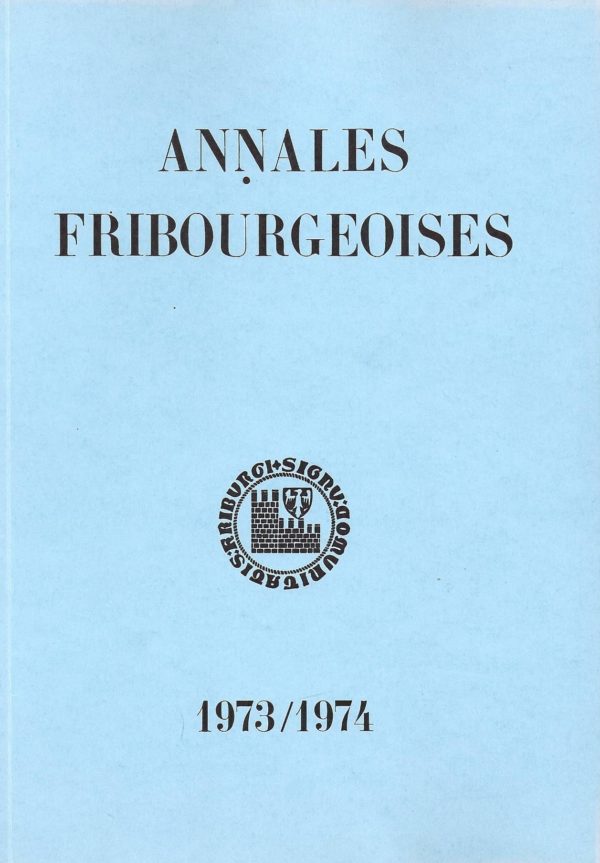 AF52 Annales fribourgeoises 1973-1974