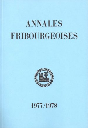 AF54 Annales fribourgeoises 1977-1978