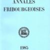 AF56 Annales fribourgeoises 1985
