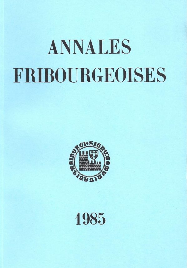 AF56 Annales fribourgeoises 1985