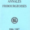 AF57 Annales fribourgeoises 1986-1987