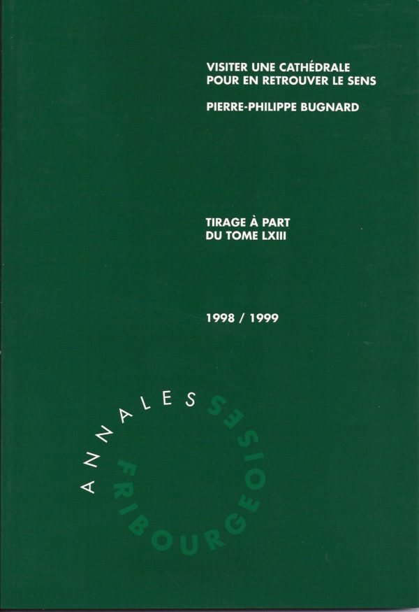 AF63.1 Tiré à part des Annales fribourgeoises 1998-1999