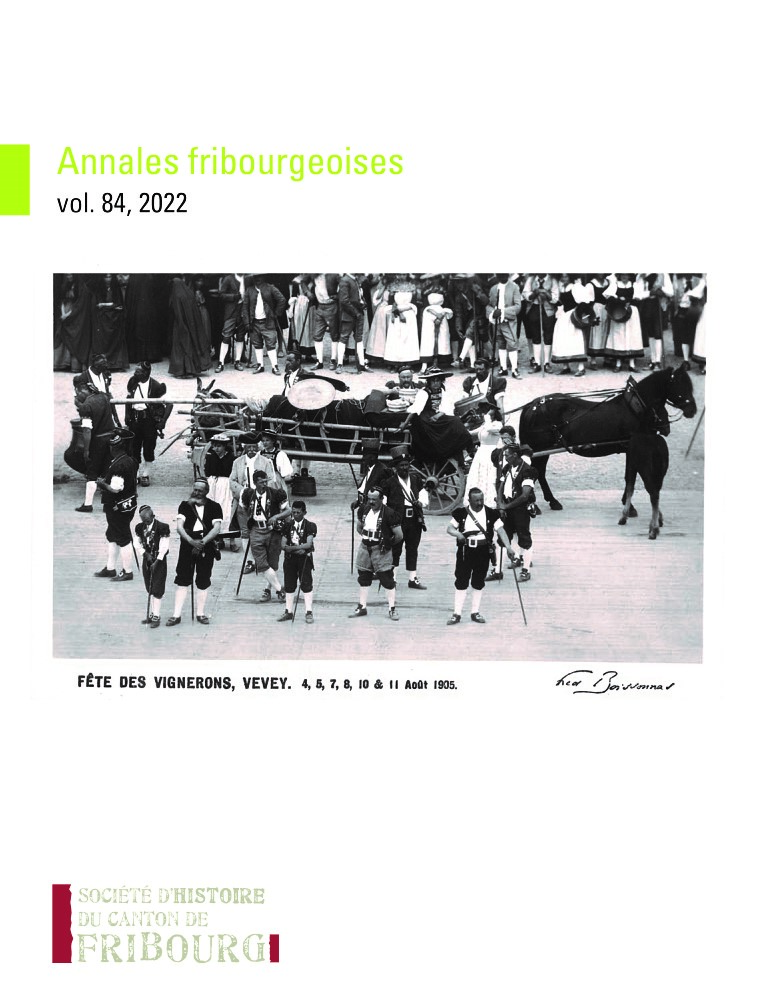 Couverture revue Annales fribourgeoises 2023