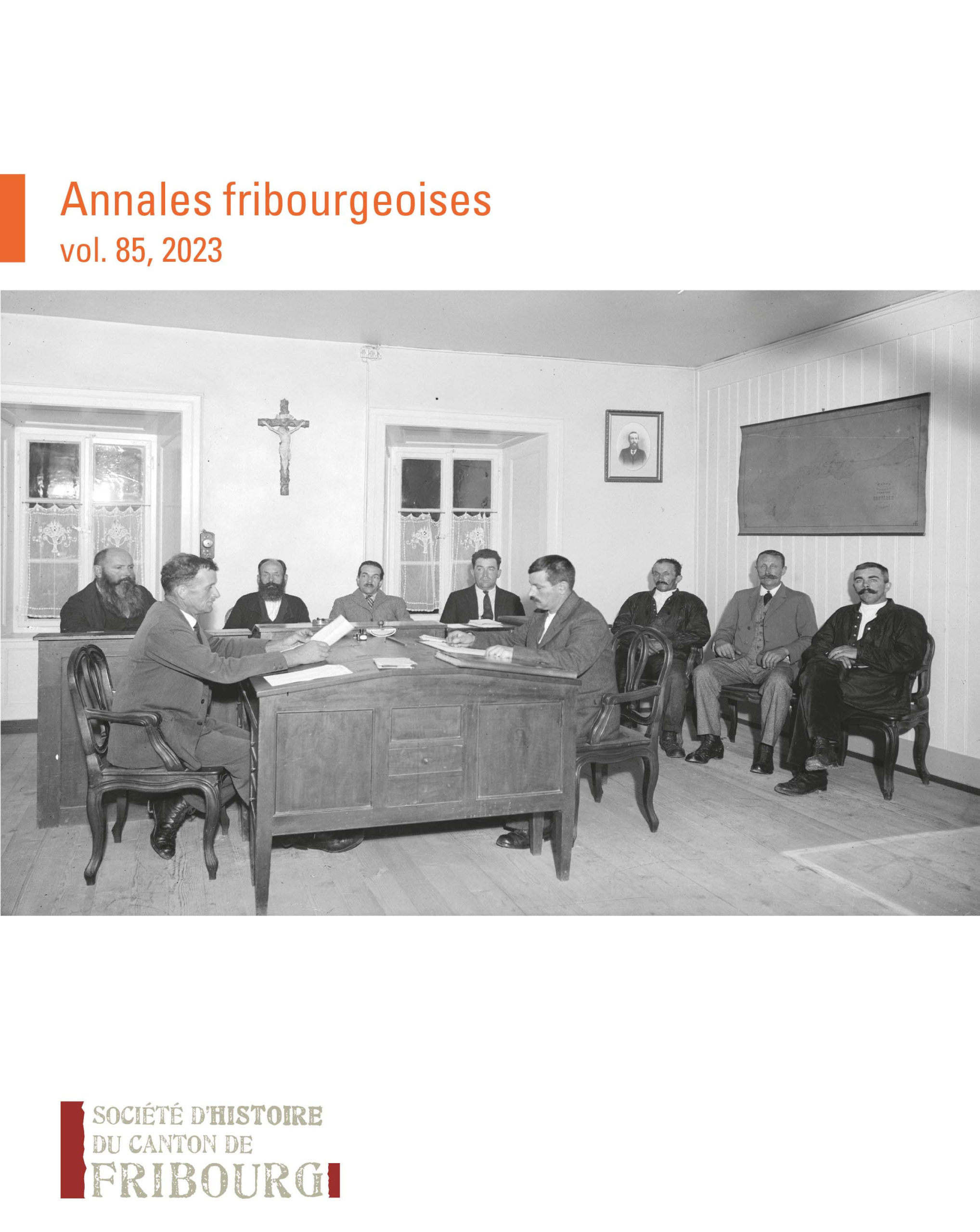 Couverture des Annales fribourgeoises 2023